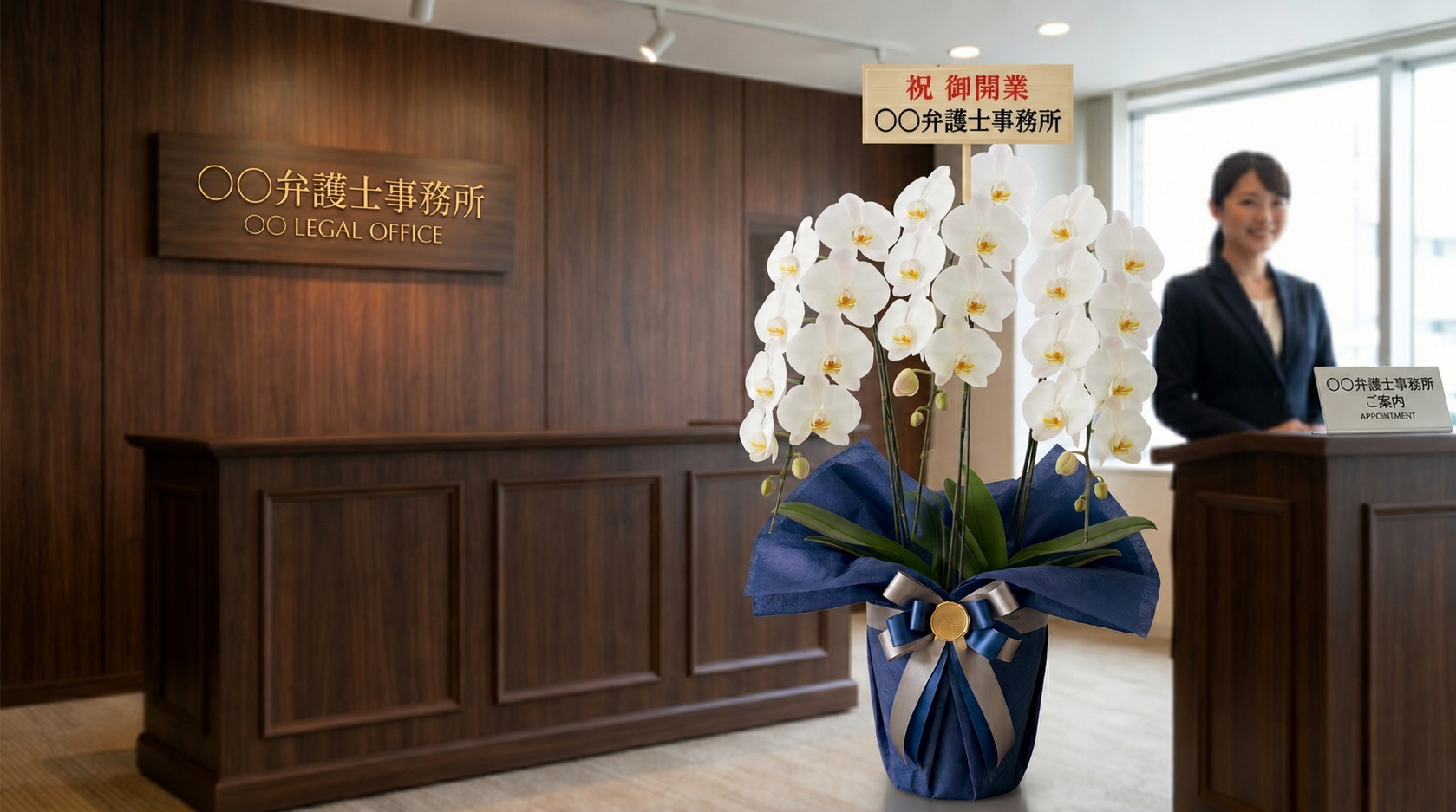 士業・専門事務所の開業祝いに贈る胡蝶蘭