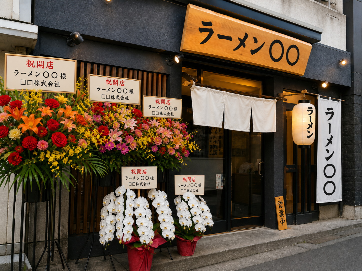 ラーメン店開業祝い胡蝶蘭の選び方・相場